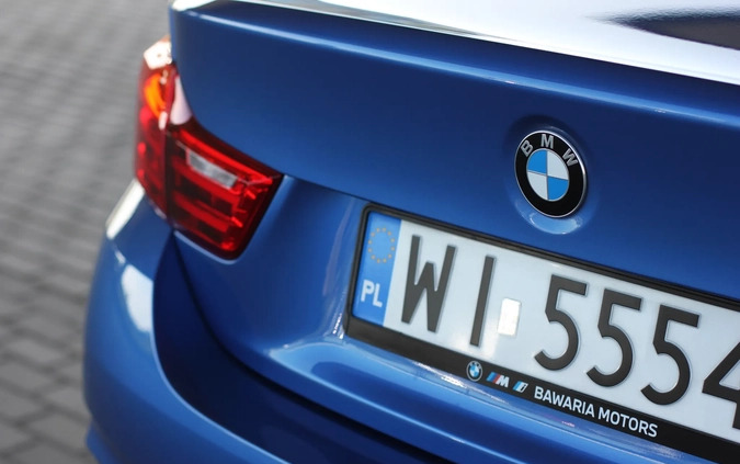 BMW Seria 4 cena 99900 przebieg: 42900, rok produkcji 2014 z Warszawa małe 407